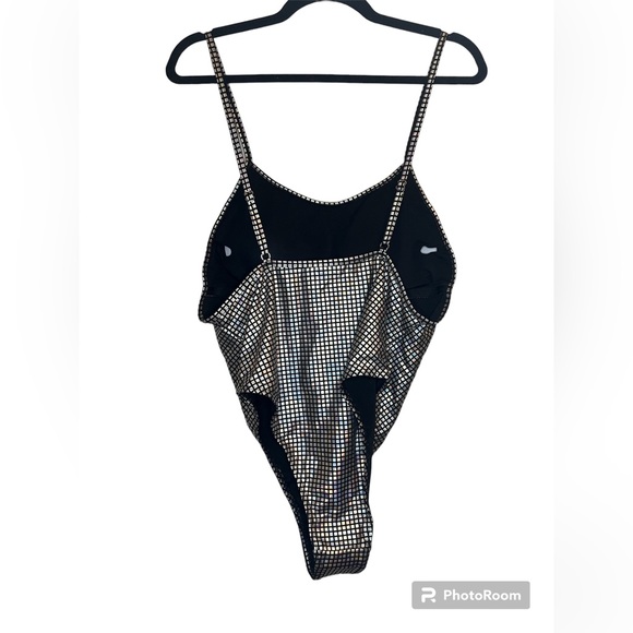 Brand New Shein Silver One Piece Bathing Suit - Picture 3 of 5